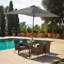 Ahmid Rectangular 6 - Piece 4 - Person 150Cm L Outdoor Table Set & Parasol-1610817872