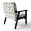 Chaise rembourrée Country Farmhouse - Fauteuil vert frais Herbal-1349430122