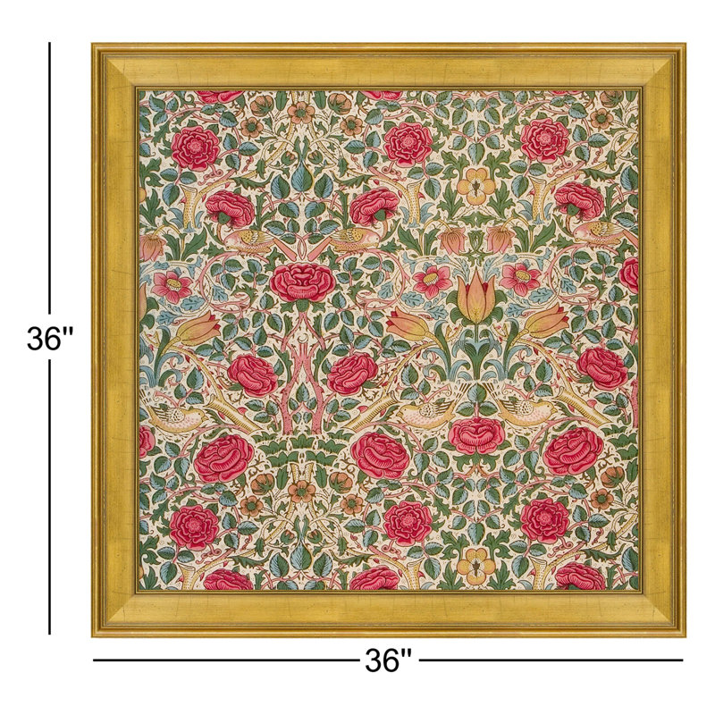 «Floral Design», reproduction d'impression encadrée