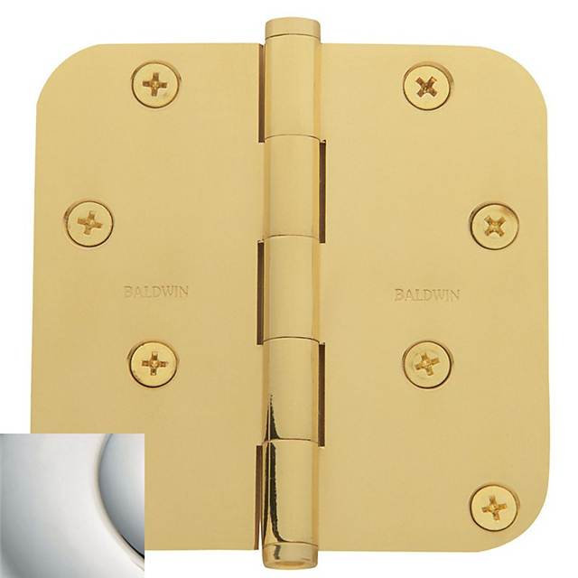 4" H x 4" W Butt Bearing Single Door Hinge, Unlacquered Brass