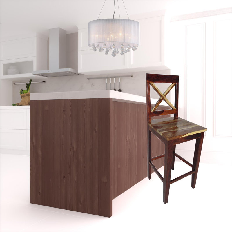 Edmea Solid Wood Counter Stool