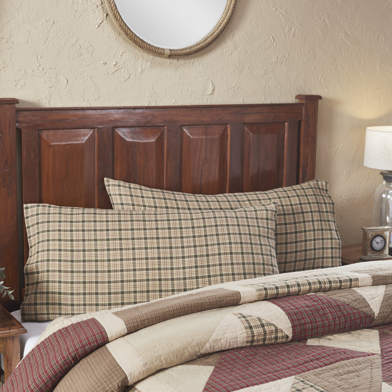 Cider Mill 100% Cotton Plaid Pillowcase, King