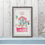 «Pink Bed Reading» - Reproduction d'art sur toile encadrée-26009709-33455705