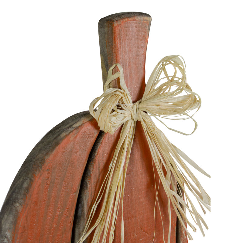 Citrouille en bois 19,5 po