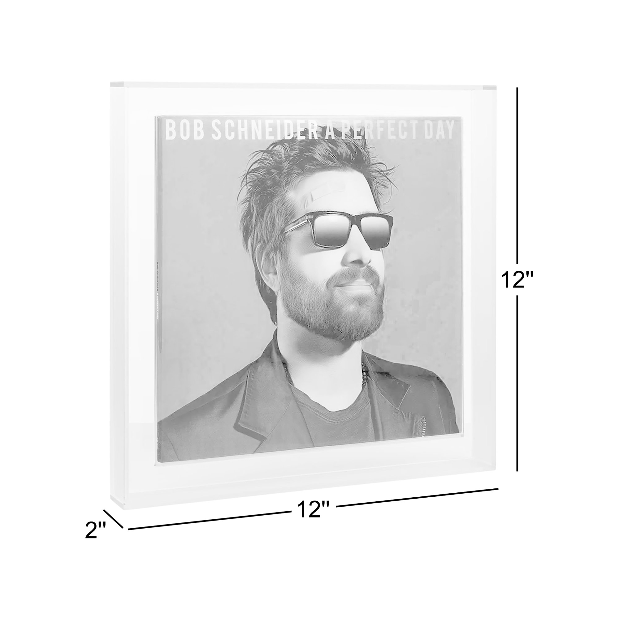 Display & Play Record Frame For 12x12" Albums, Frost