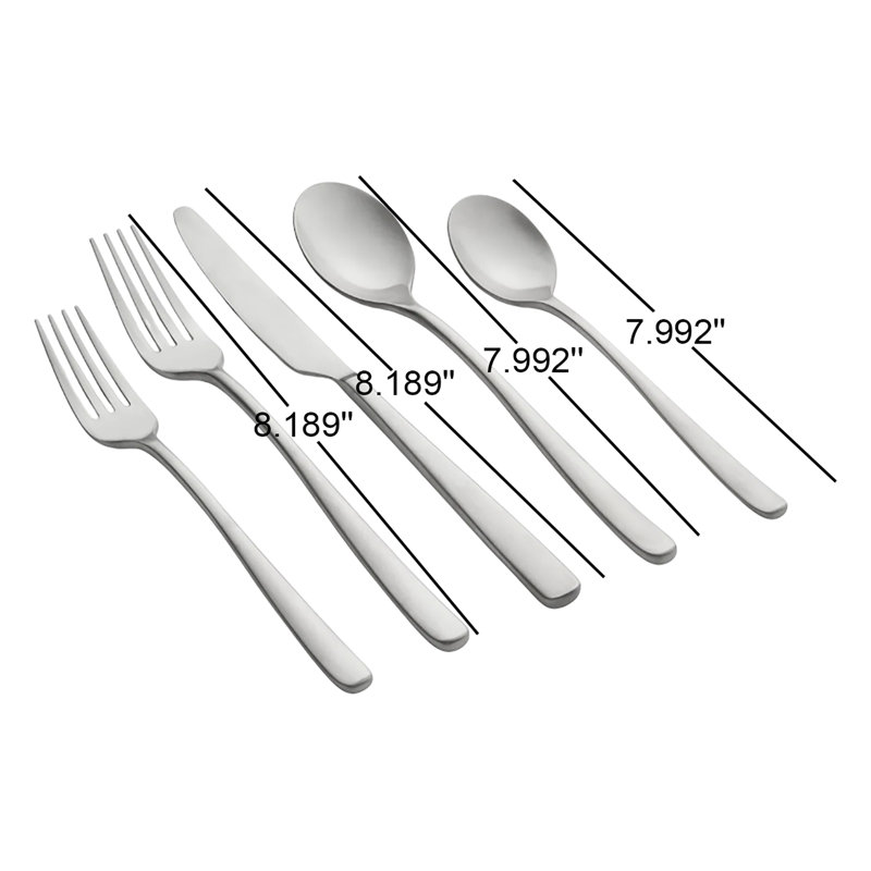 20-Piece Flatware Set, Service For 4, Silver