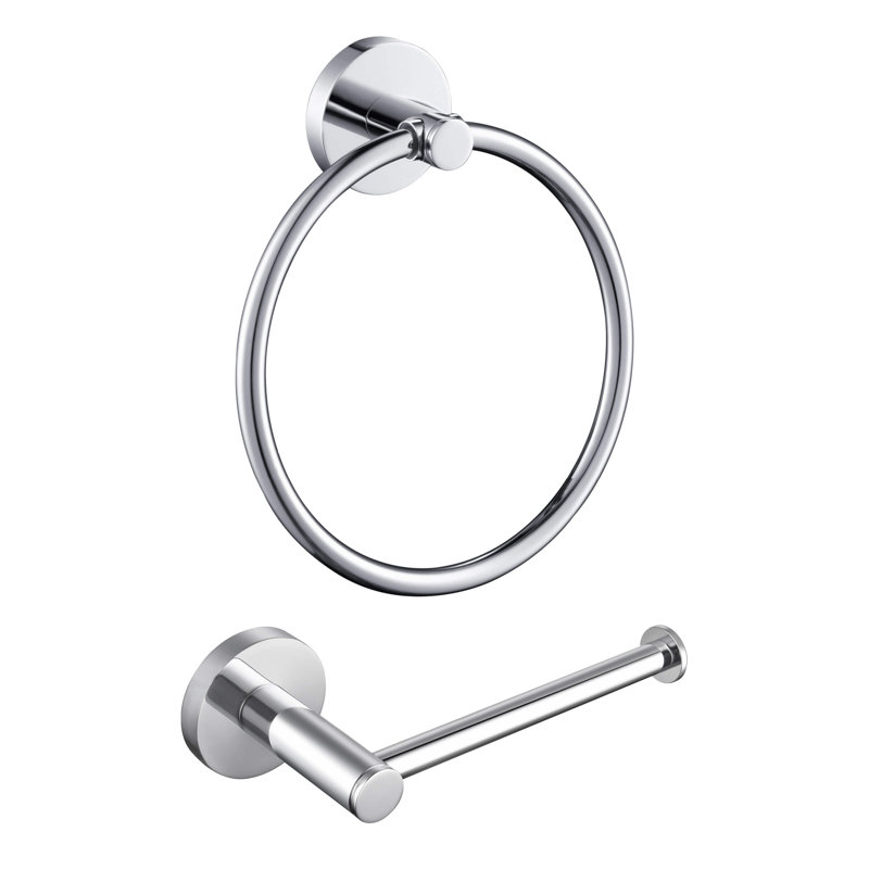 2 - Piece Bathroom Hardware Set, Chrome