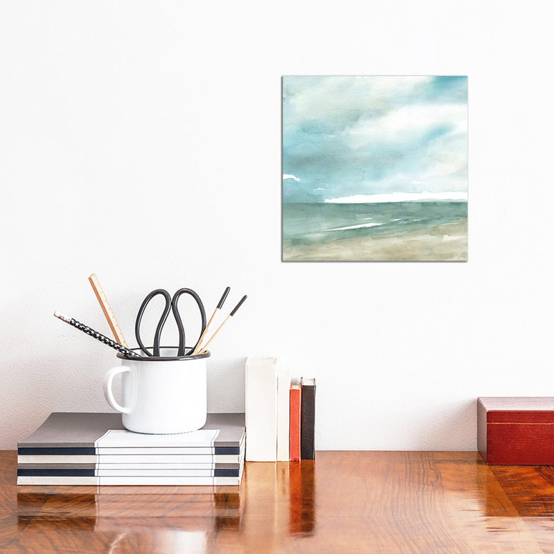 «Tranquil Seas» par Carol Robinson, reproduction d'art sur toile tendue, H 12 po x l 12 po x P 0,75 po