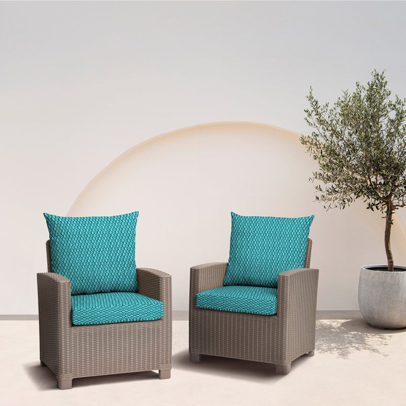ARDEN - Piece Outdoor Seat/Back Cushion, Teal