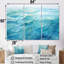 «Blue Ocean In Motion Scenery VI», ensemble d'art mural sur toile océan-107767464-107767466
