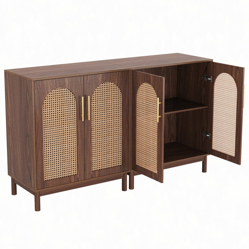 Buffet 59 "en rotin 59" (ensemble de 2)