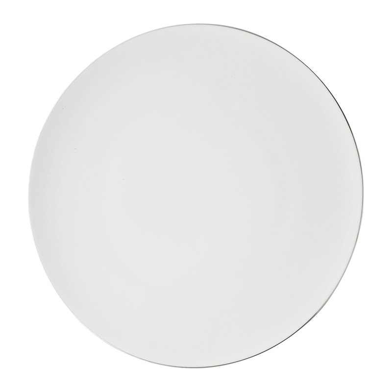 TAC Porcelain China Platter, Platinum