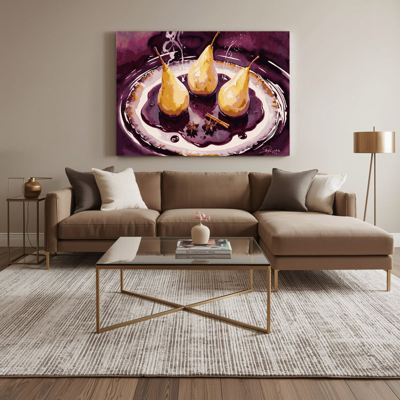 Art mural sur toile rouge, H 11 po x l 14 po