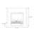 White Solid Wood Electric Fireplace