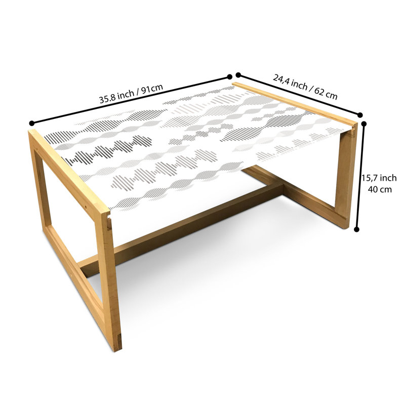 Jaesean Sled Coffee Table, 90cm H x 62cm W x 40cm D