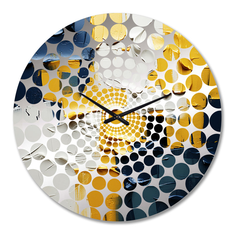 Annaly - Horloge murale peinture abstraite, Très grand
