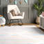 Tapis blanc / bleu Stukes-203353206