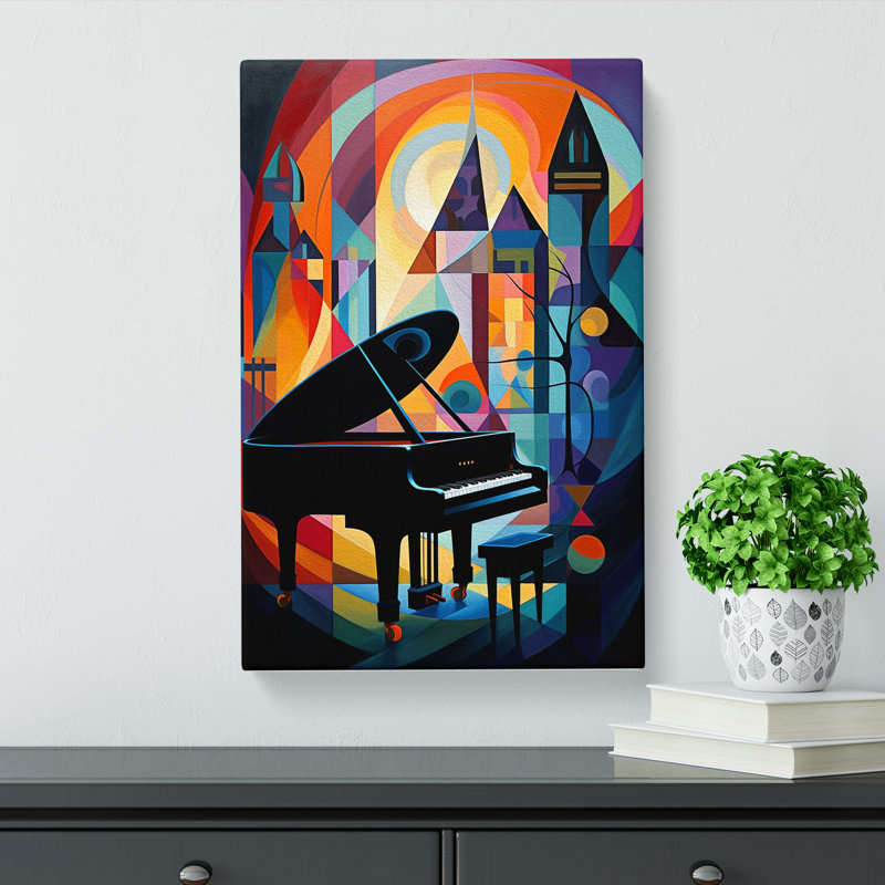 Piano Expressionism - No Frame Print, 76cm H x 50cm W x 3cm D