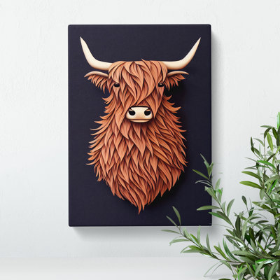 Bust Of A Highland Cow - Print