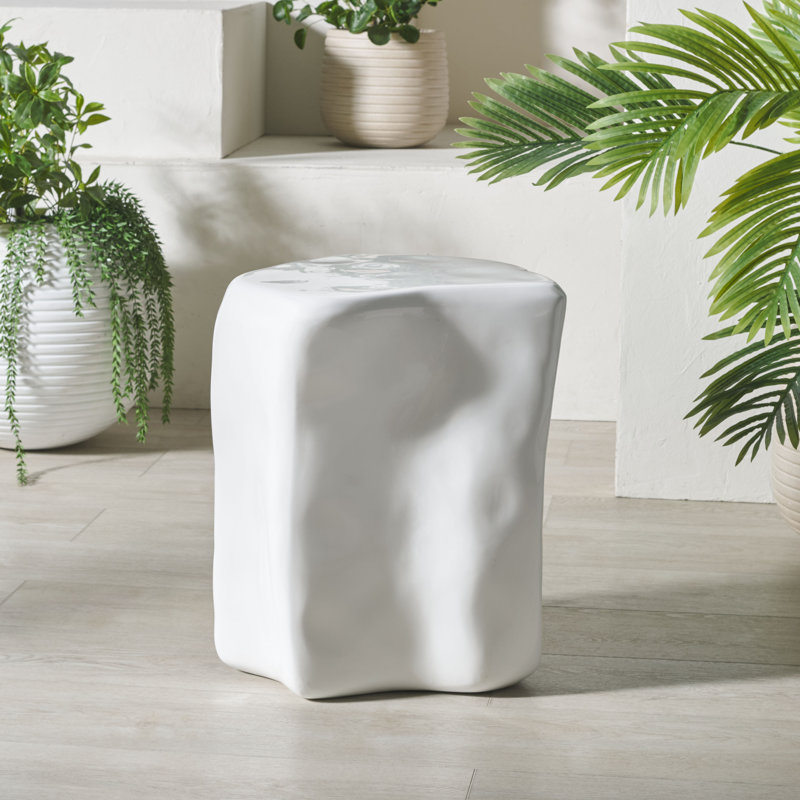 Table d'appoint Ohearn, Blanc