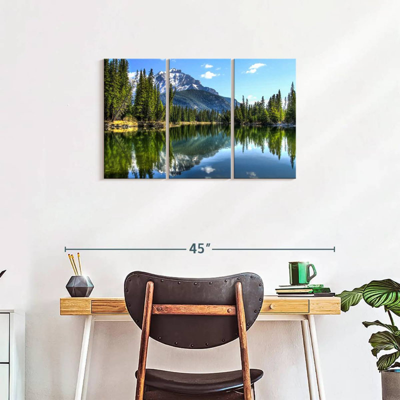 " Banff National Park " 3 - Pieces, 20" H x 33" W x 1.25" D