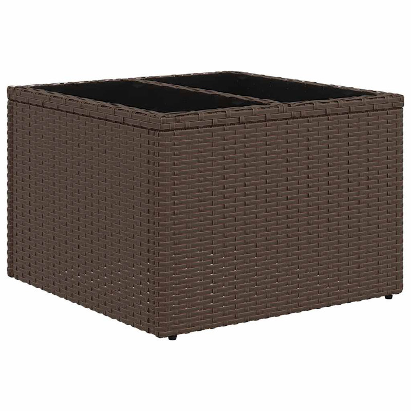 Ensemble de canapé de patio 11 pièces avec coussins en rotin de polyester noir, Rouge, Brun