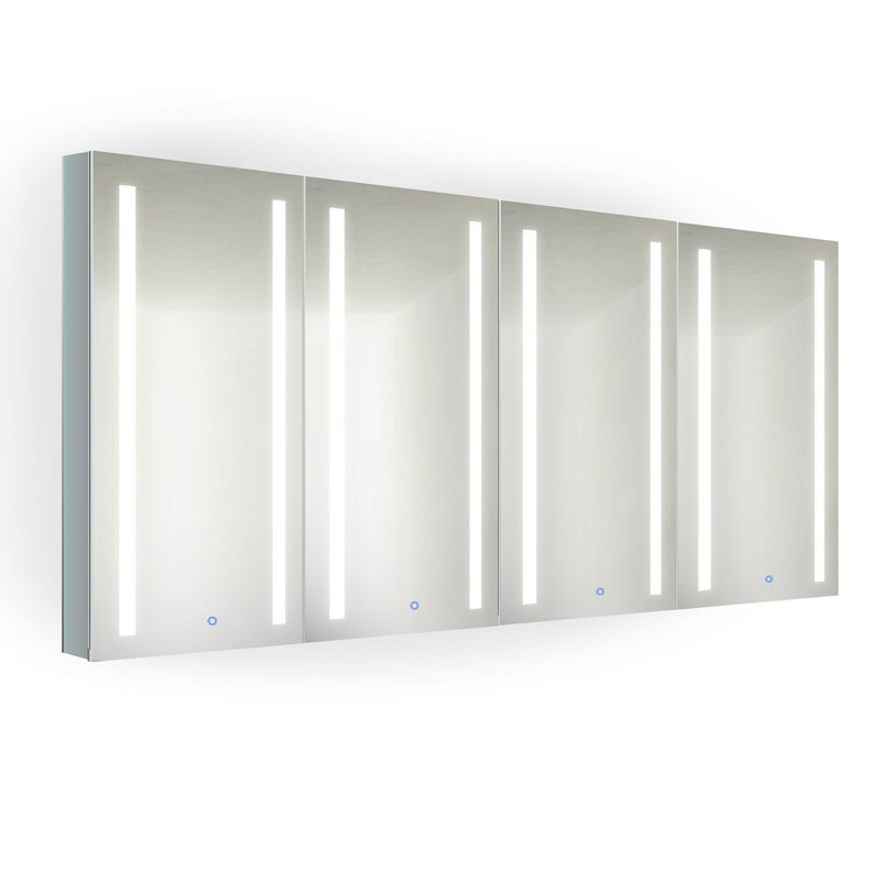 Armoire à pharmacie avec éclairage à DEL et prise électrique Terwiujger