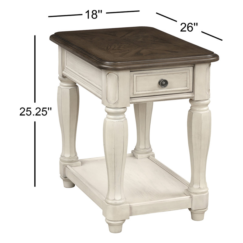 Alabama Chairside Table with Storage
