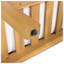 Ensemble de conversation d'extérieur 2 pièces en bois d'acacia avec coussins imperméables, beige et finition naturelle