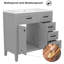 Armoire de salle de bain grise avec tiroirs-1604093762
