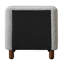 Table de chevet 2 tiroirs Grey Boucle