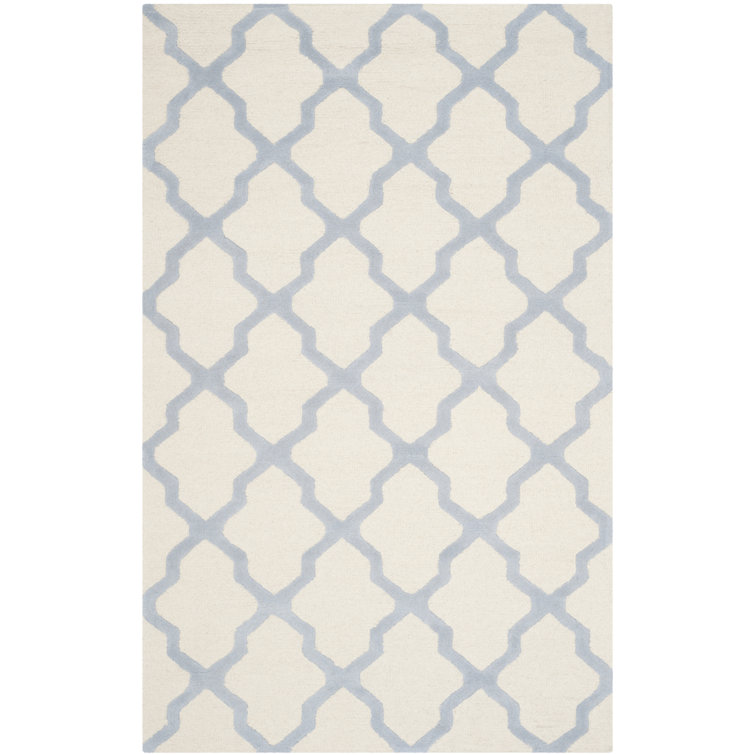Darbonne Geometric Wool Hand Woven Area Rug