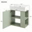 Meuble-lavabo flottant moderne avec lavabo en céramique
