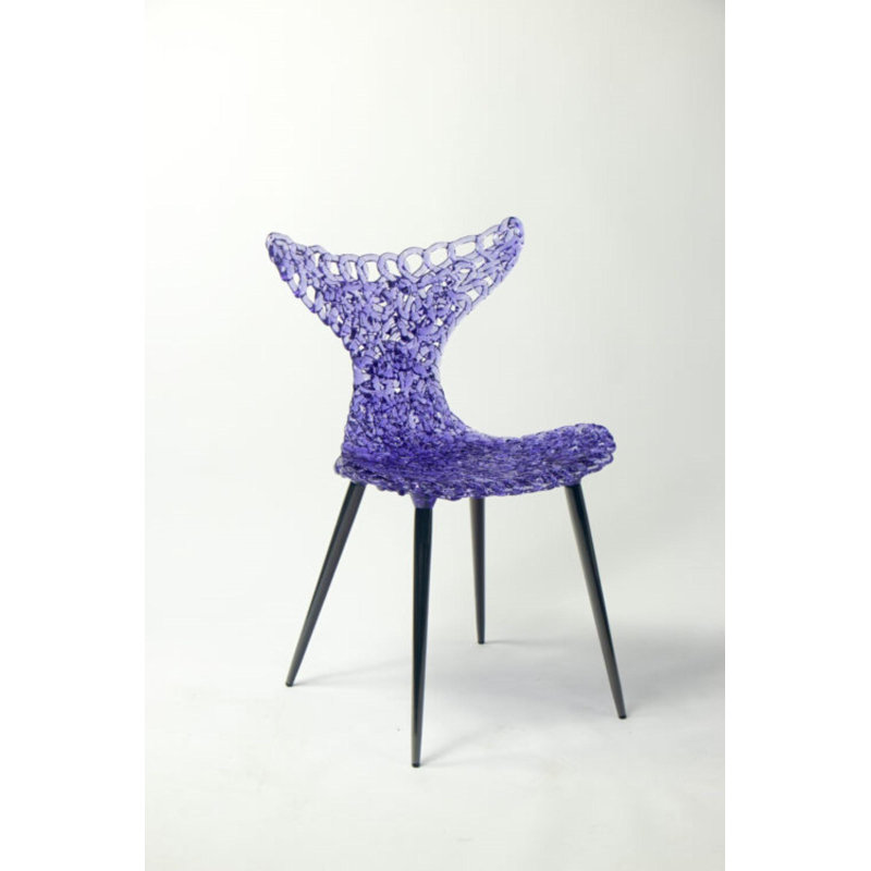 Chaise parsons DAINTE Stitch, Mauve, Noir