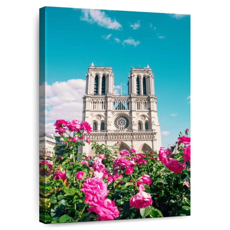 Fleurs de la cathédrale Notre-Dame, H 30 po x l 20 po