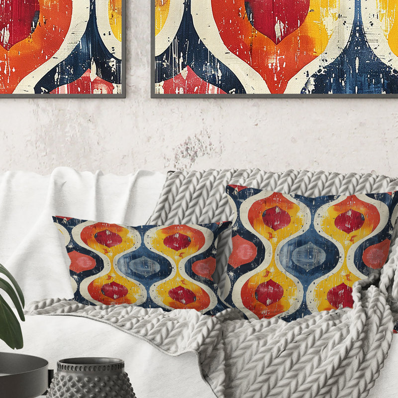 Coussin décoratif géométrique