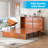 Murphy Bed Queen With Charging Station & Drawer, Cherry-2106037912