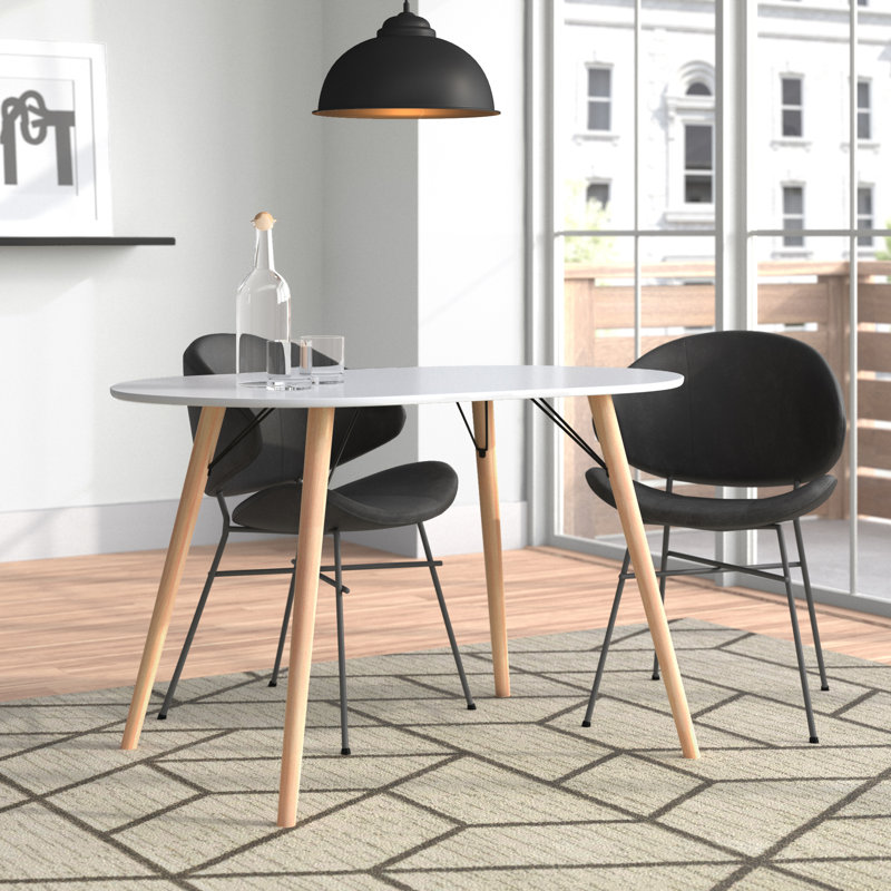 Ackerman Oval Solid Wood Base Dining Table