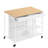 Rolling Kitchen Cart, Kitchen Island On Wheels, 27.6 X 43.3 X 35.4 Inches, For Dining Room