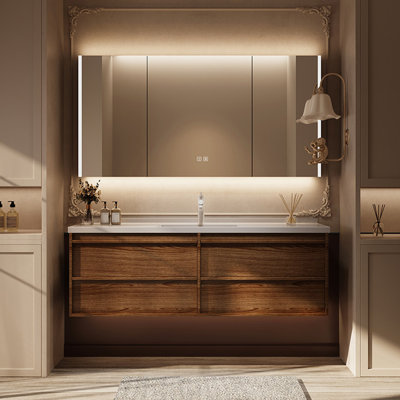 Chinese-style simple retro bathroom cabinet