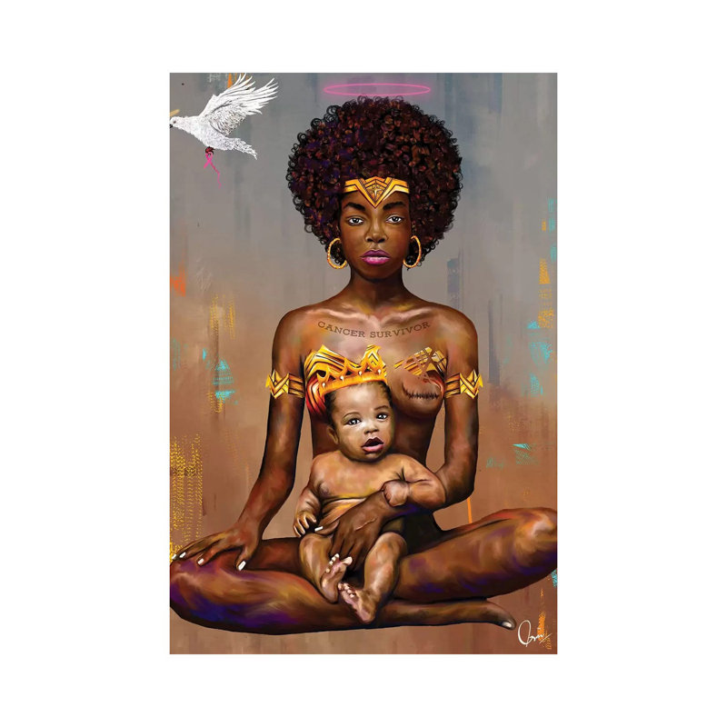 Cancer Survivor by Crixtover Edwin - Print on Canvas, 20.32 cm H x 30.48 cm W, Wrapped Canvas