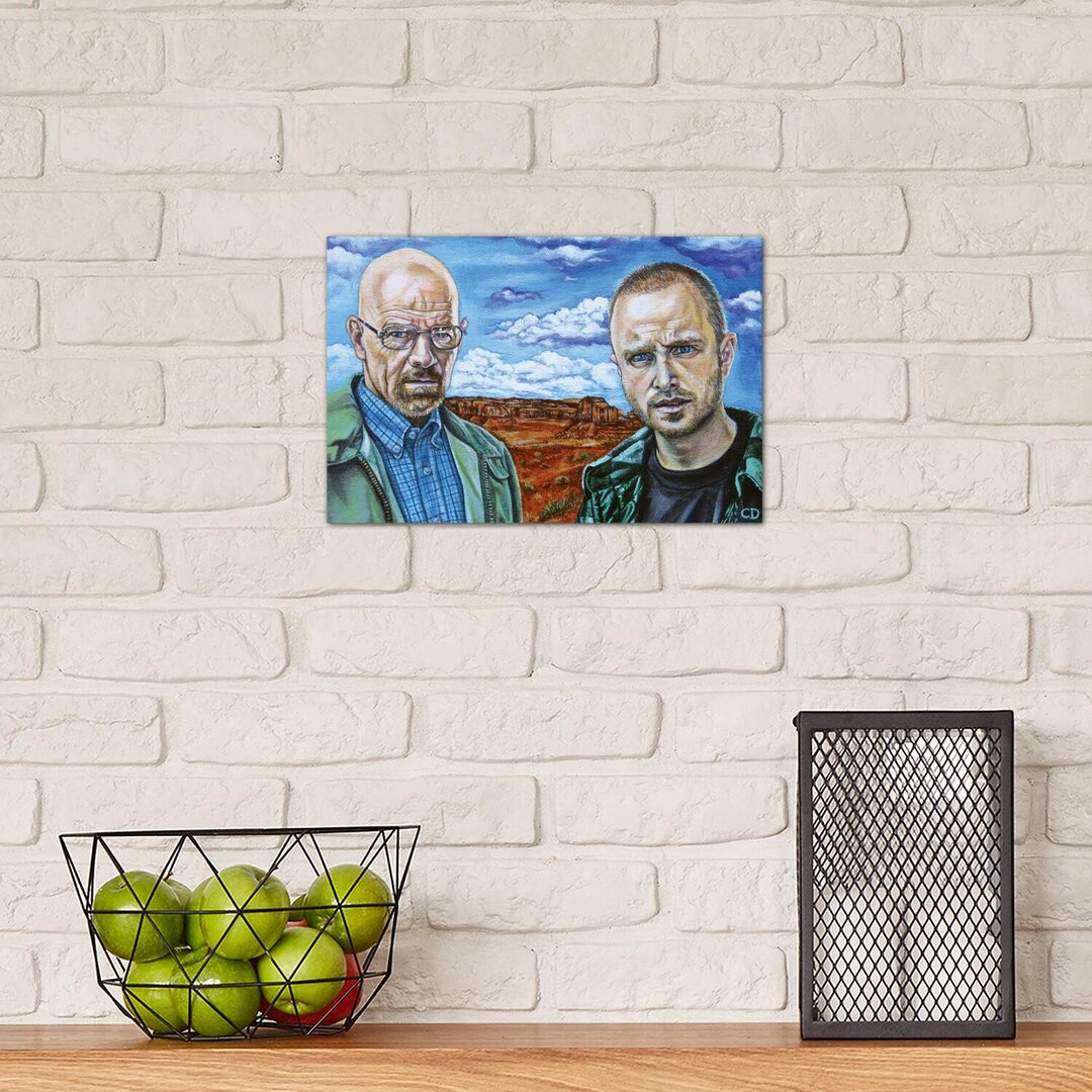 Leinwandbild - Kunstdrucke „Walter White & Jesse Pinkman” von Cyndi Dodes