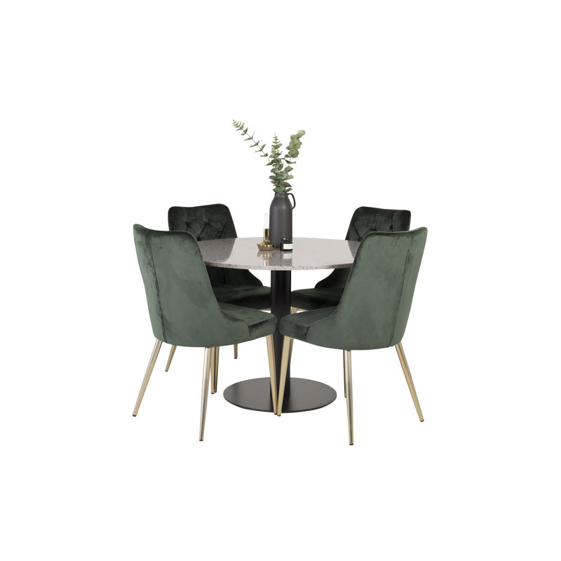 Withernsea 4 - Person Dining Set, Green