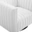 Fauteuil pivotant en velours Conjure-711311222