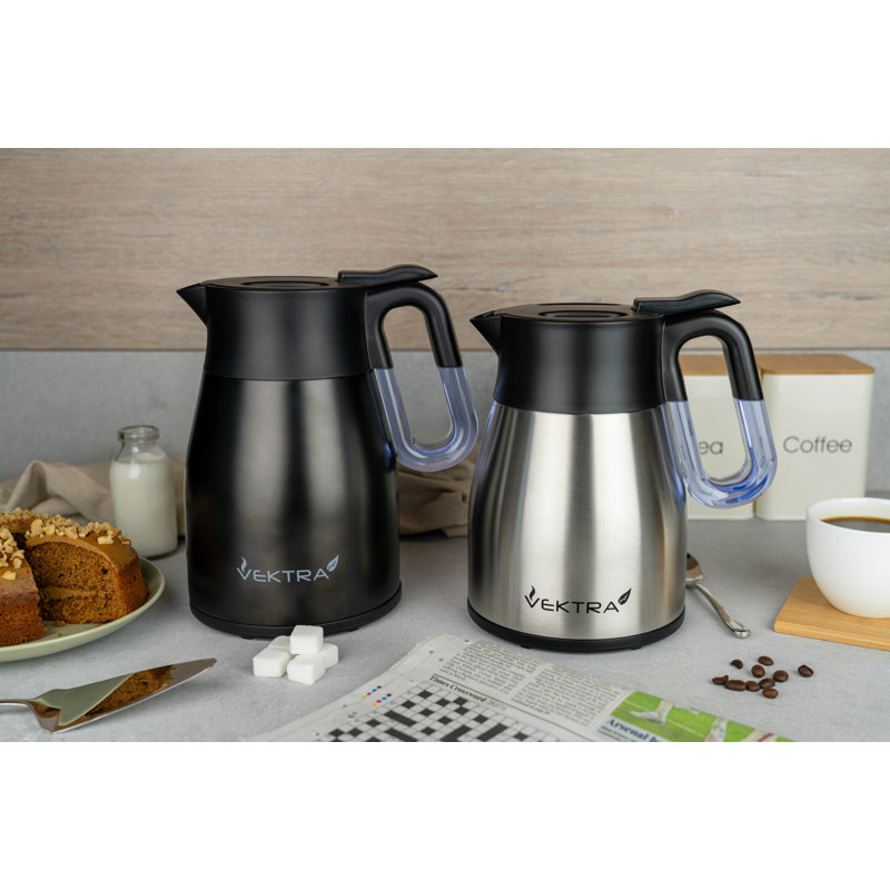 Vacuum Insulated Electric Kettles 1.2L Stainless Steel Electric Kettle, Eco-Friendly, Retains Heat for up to 4 Hours