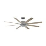 Renegade 8 - Blade Outdoor Integrated LED Smart Standard Ceiling Fan with Remote Control and Light Kit Included