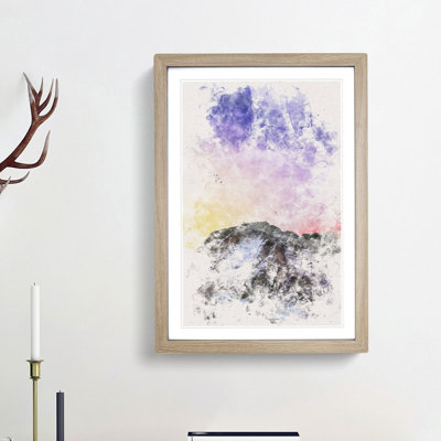Birds Above the Dolomites in Italy - Framed Print