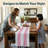 Pink Striped Table Runner 72" x 12"-27798594-27778790