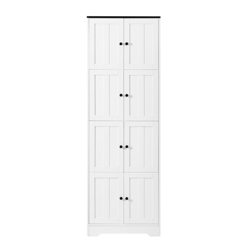 Armoire d'appoint 8 portes, Blanc