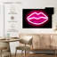 Shuttleworth Neon Lips Pink On Black-107841328